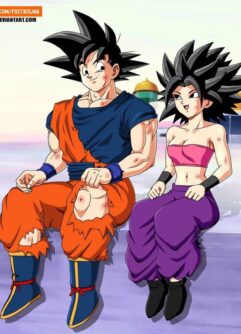 Goku fode legal a gostosa Caulifla e Kale