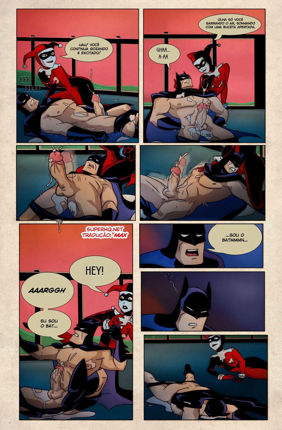 Harley, Batman e Batgirl fazem sexo nas posições mais difíceis - Foto 4